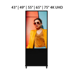 Hikvision DS-D Series Digital Signage Display – 4K UHD Commercial LED Display, Android OS, 24/7