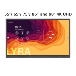 Newline Lyra Series 4K UHD Interactive Touch Displays