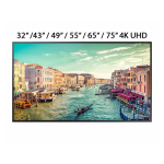 Samsung QMR Series 4K UHD Commercial Digital Signage Display – 24/7 Operation, Dynamic Crystal Color, Slim Design